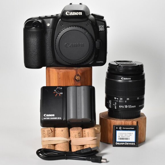 Canon Other - Canon EOS 20D Digital Camera 8.2MP Canon 18-55mm Lens 2GB CF Memory Card